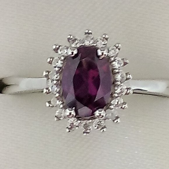 beautiful rhodolite garnet, size 6. new - Picture 3 of 9